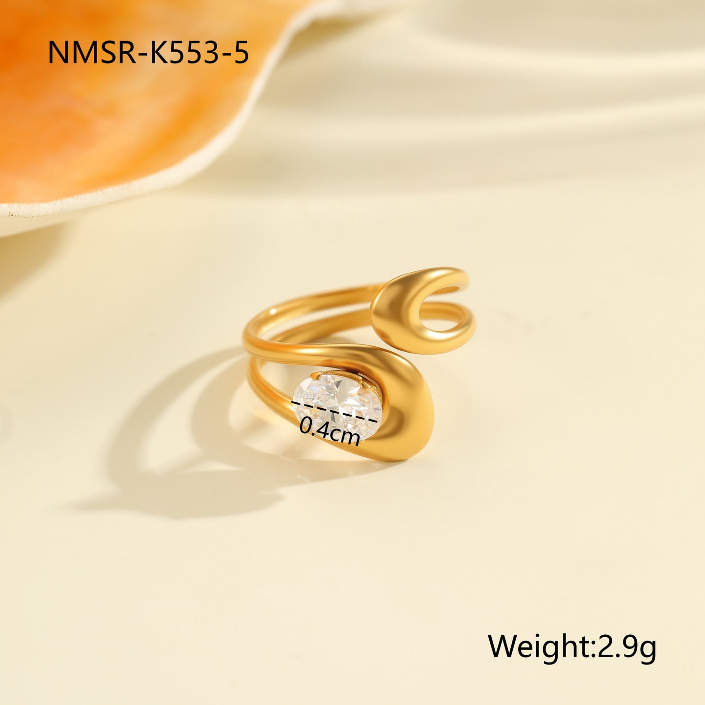 Fashion Zircon Ring Exquisite Hand Jewelry