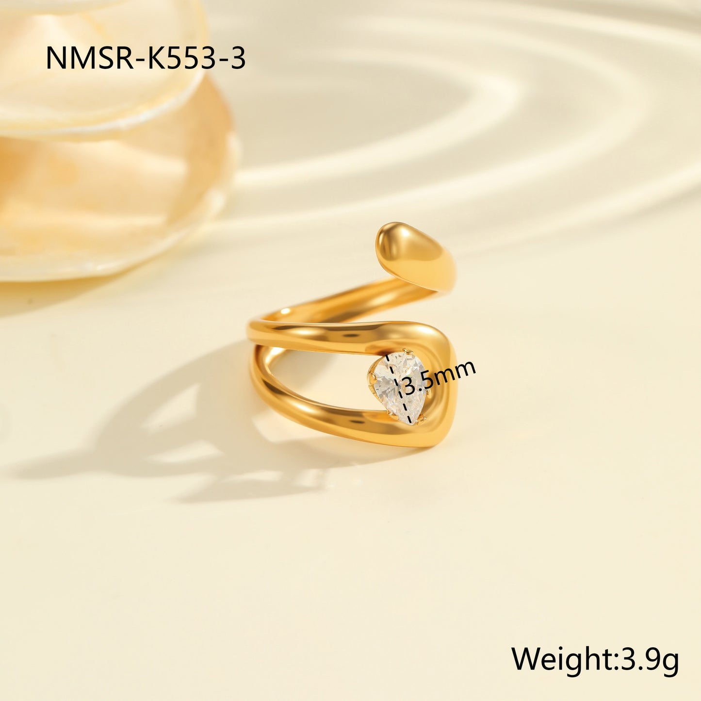 Fashion Zircon Ring Exquisite Hand Jewelry