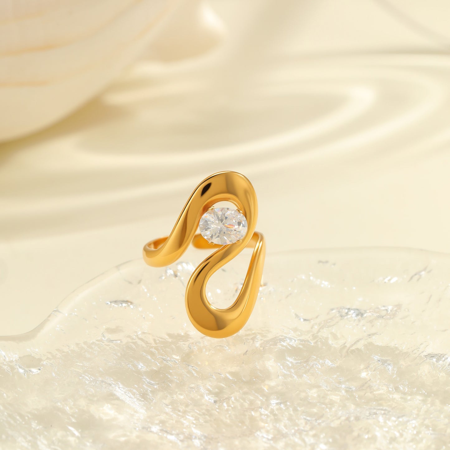 Fashion Zircon Ring Exquisite Hand Jewelry