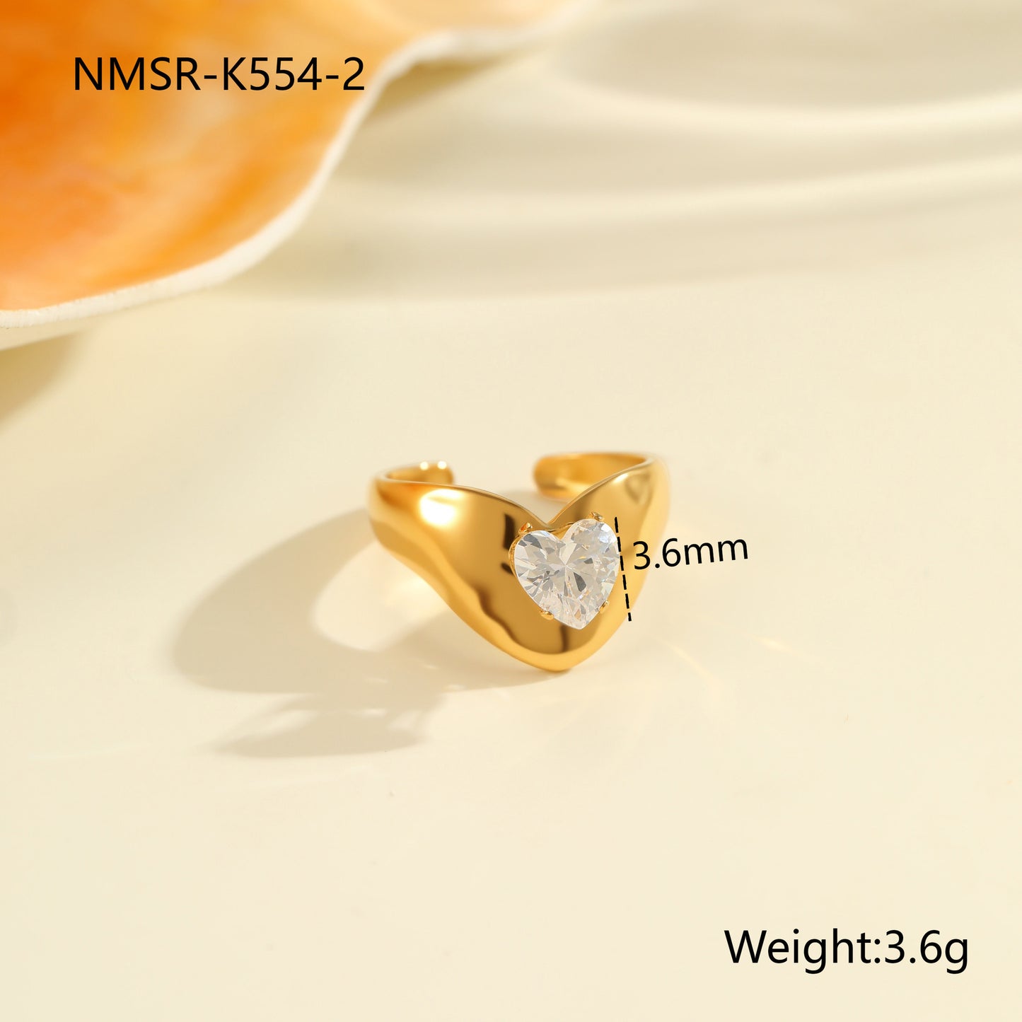 Fashion Zircon Ring Exquisite Hand Jewelry