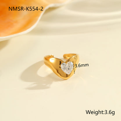 Fashion Zircon Ring Exquisite Hand Jewelry