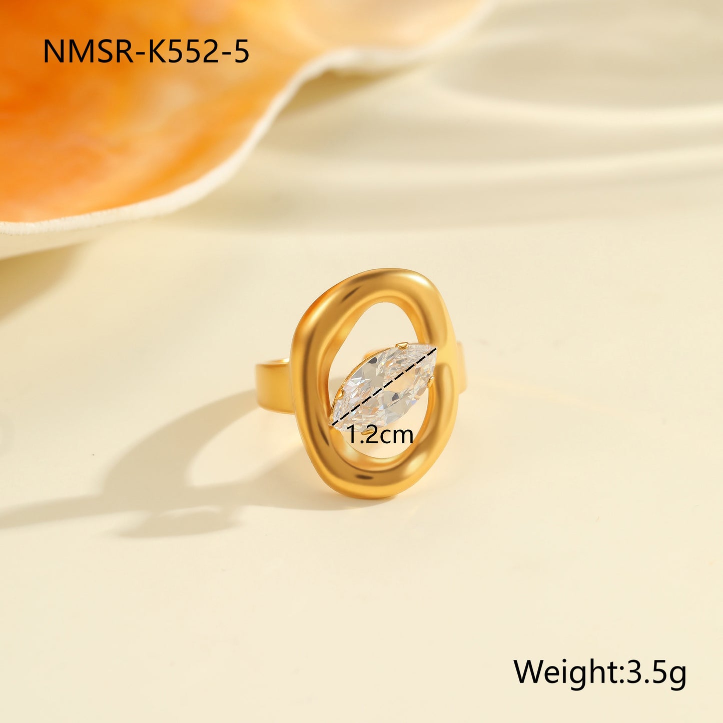 Fashion Zircon Ring Exquisite Hand Jewelry
