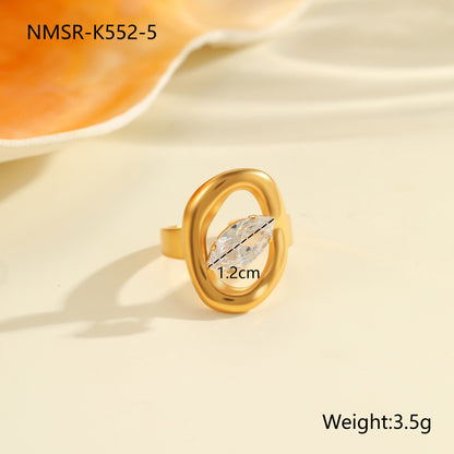 Fashion Zircon Ring Exquisite Hand Jewelry