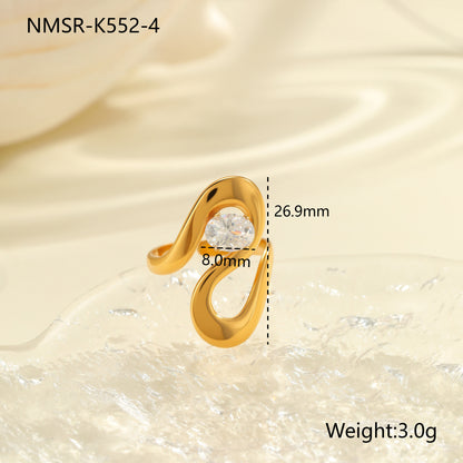 Fashion Zircon Ring Exquisite Hand Jewelry