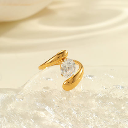 Fashion Zircon Ring Exquisite Hand Jewelry