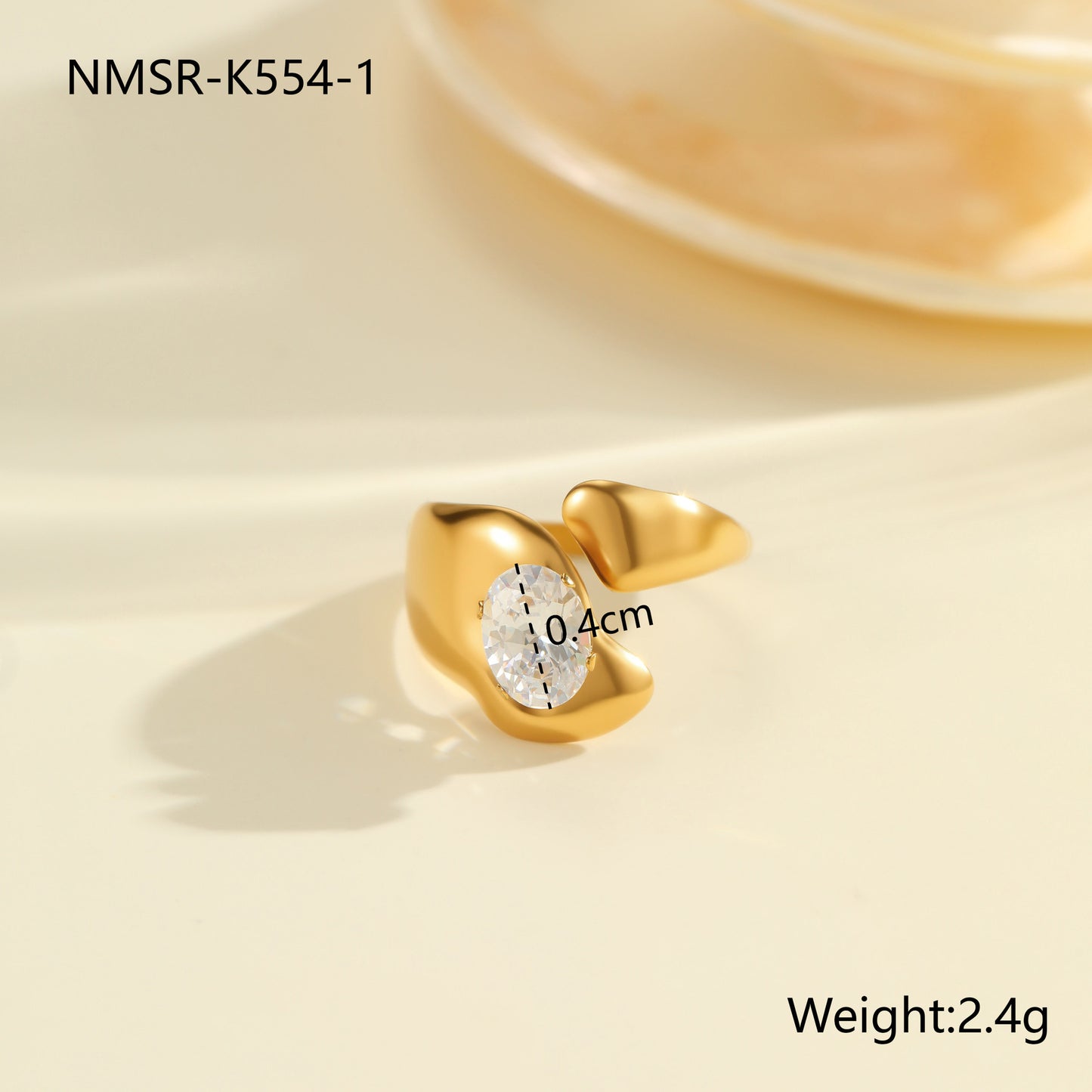 Fashion Zircon Ring Exquisite Hand Jewelry